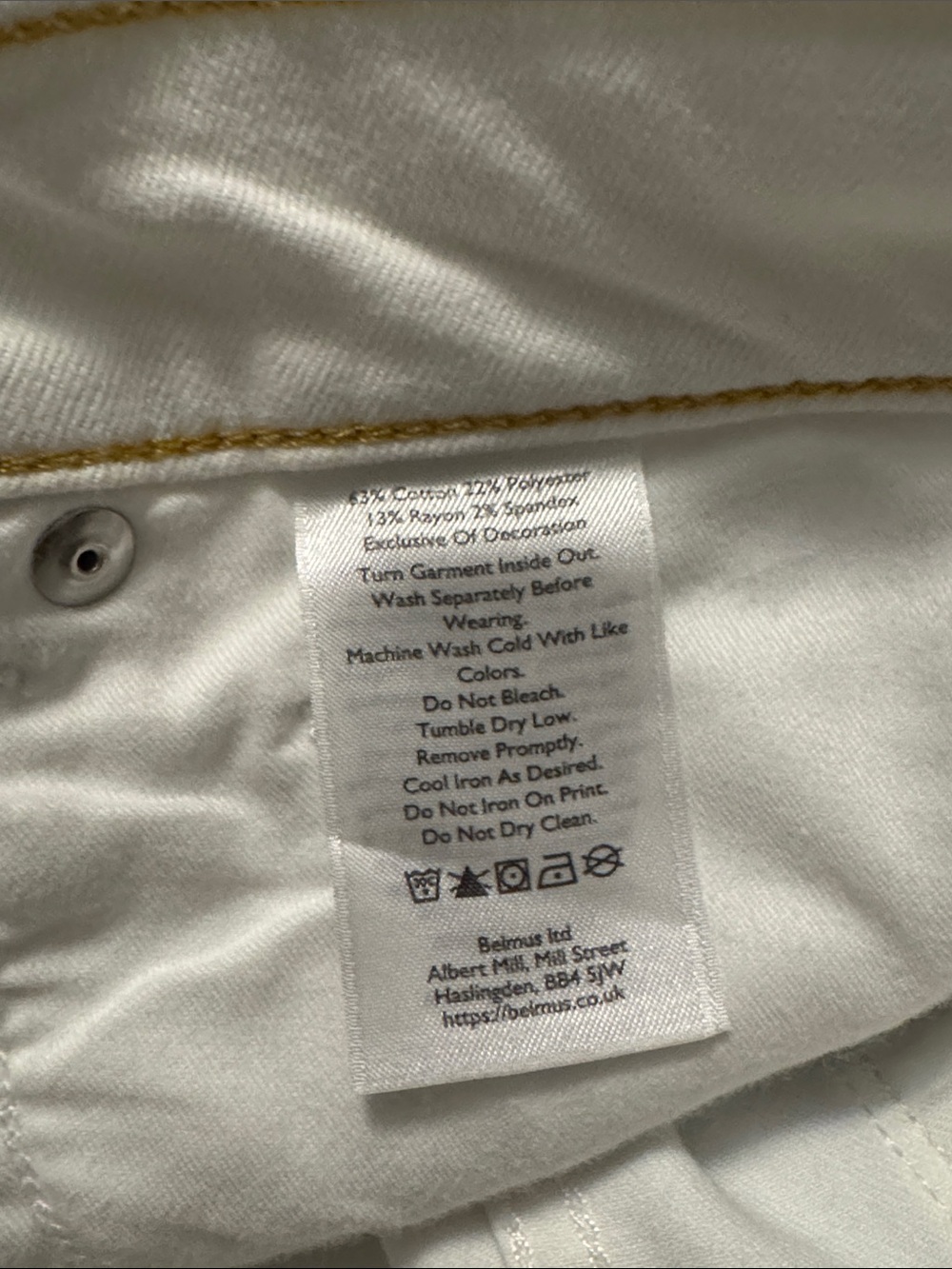 Eddie Bauer high rise crop jeans White voyager - Picture 6 of 6